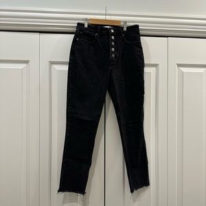 Abercrombie Curve Love Skinny High Rise Black Jeans